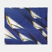 Sailboot Regatta van Ski Weld Fleece Deken (Voorkant (Horizontaal))