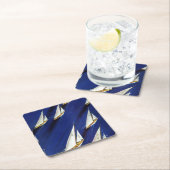 Sailboot Regatta van Ski Weld Kartonnen Onderzetters (Insitu)