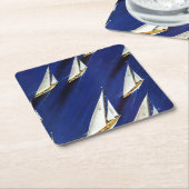 Sailboot Regatta van Ski Weld Kartonnen Onderzetters (Schuin)