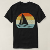 Sailboot  Retro Throwback Vacking T-shirt (Design voorkant)