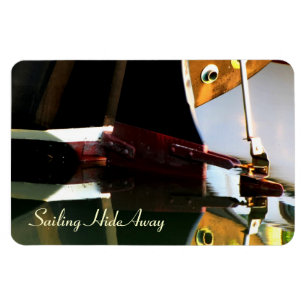 Sailboot Rudder Reflections Flexi Magnet Magneet
