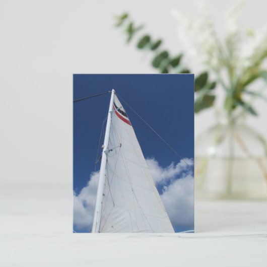 Sailboot Sail Briefkaart (Staand voorkant)