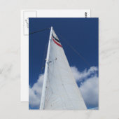 Sailboot Sail Briefkaart (Voorkant / Achterkant)