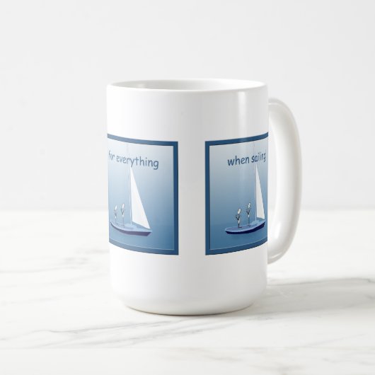 Sailboot Sailors Prayers Funny Mug Koffiemok (Voorkant rechts)