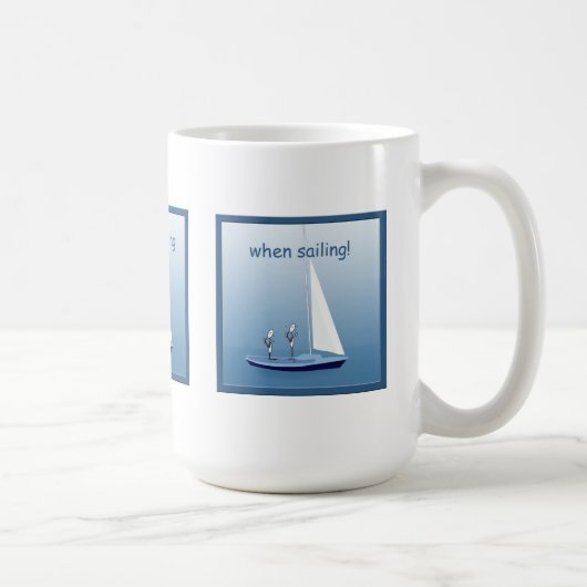 Sailboot Sailors Prayers Funny Mug Koffiemok (Rechts)