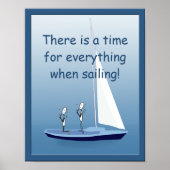 Sailboot Sailors Prayers Funny Poster (Voorkant)