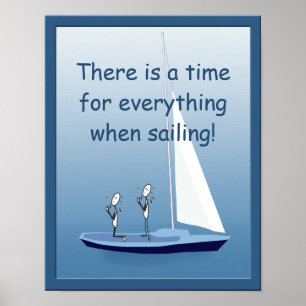 Sailboot Sailors Prayers Funny Poster