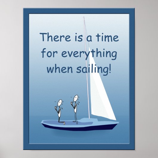 Sailboot Sailors Prayers Funny Poster (Voorkant)