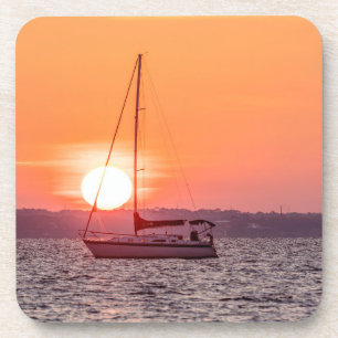 Sailboot Sunrise Bier Onderzetter