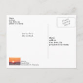 Sailboot Sunrise denking van je Briefkaart (Achterkant)