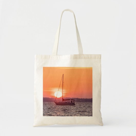 Sailboot Sunrise Tote Bag (Voorkant)