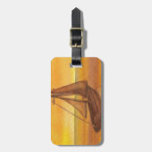 Sailboot Sunset  Golden Sky Sails Bagagelabel (Voorkant verticaal)