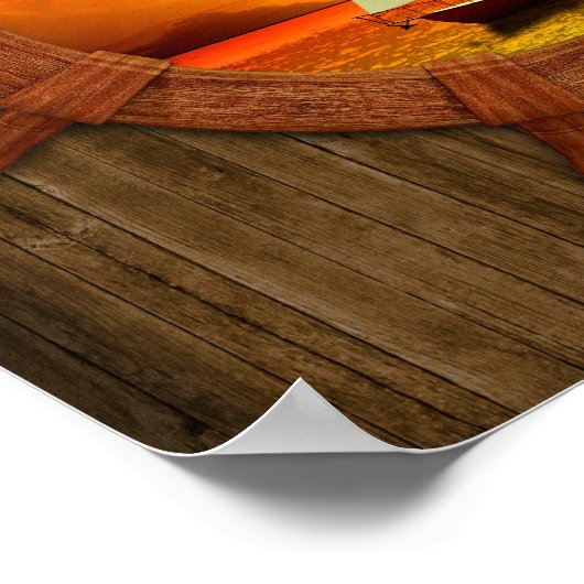 Sailboot Sunset Poster (Hoek)