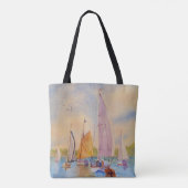 Sailboot Sunset Sailing Tote Bag (Achterkant)