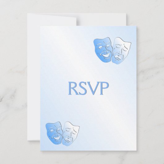 Sailboot Theater RSVP met menukeuze van entree (Achterkant)