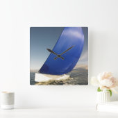 Sailboot Tipping in Wind Vierkante Klok (Huis)