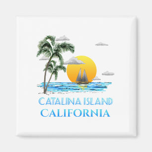 Sailboot van Catalina Island California Magneet