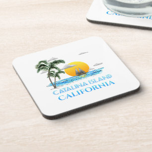 Sailboot van Catalina Island California Onderzetter