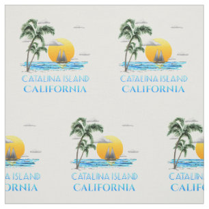 Sailboot van Catalina Island California Stof