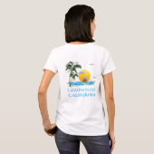 Sailboot van Catalina Island California T-shirt (Achterkant volledig)
