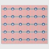 Sailboot van koraal cadeaupapier (Vlak)