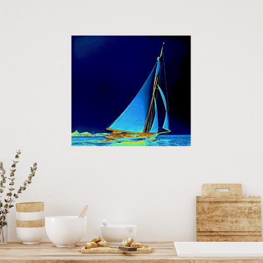Sailboot Wayward 1890 Poster (Keuken)