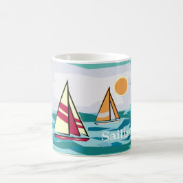 Sailbootontwerp Koffiemok