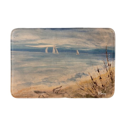 Sailboten Bath Mat (Voorkant)