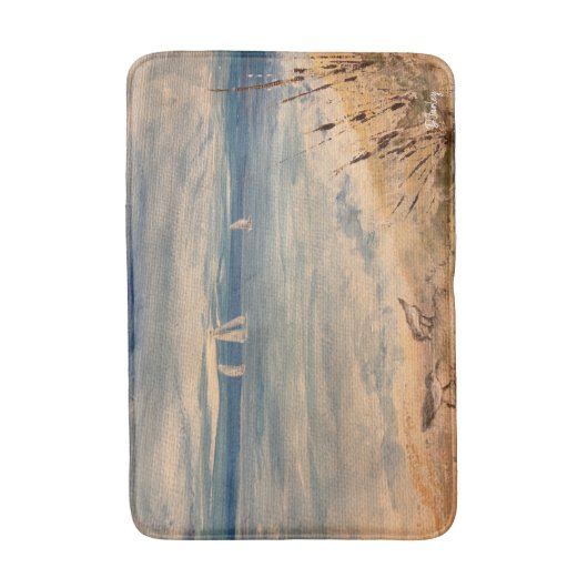 Sailboten Bath Mat (Voorkant Verticaal)