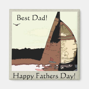 Sailboten Fathers Day Magnet