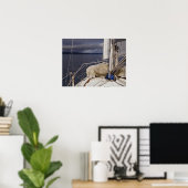Sailen in een Storm - Kunstafdrukken Poster (Thuiskantoor)