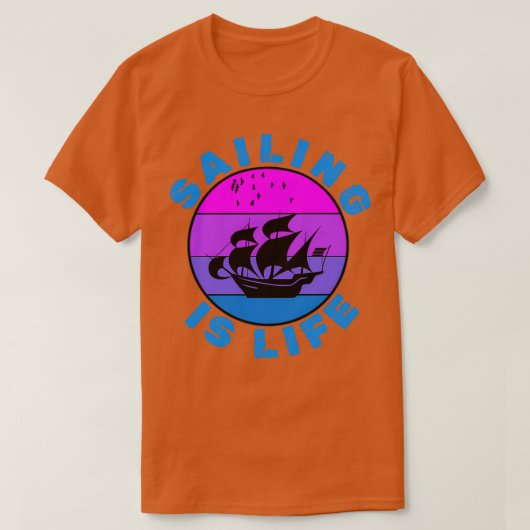 Sailen is leven t-shirt (Design voorkant)