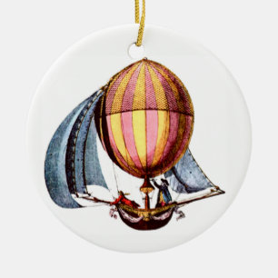 Sailen/luchtballon Keramisch Ornament