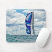 Sailen met hoge Zeeen Muismat (Met muis)