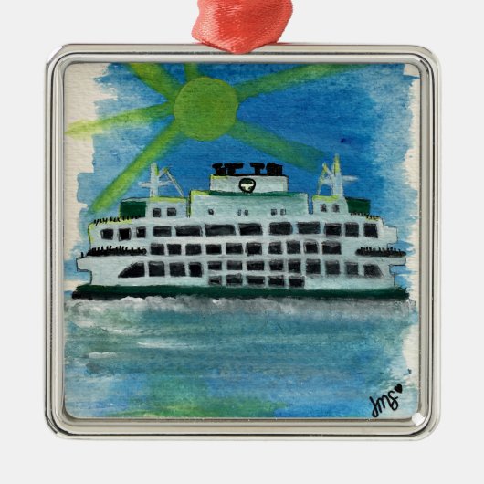 Sailen op Zeeen uit de hemel Metalen Ornament (Voorkant)