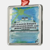 Sailen op Zeeen uit de hemel Metalen Ornament (Links)