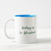 Sailen op Zeeen uit de hemel Tweekleurige Koffiemok (Links)