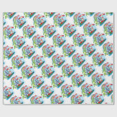 Sailen van kerstcadeaupapier cadeaupapier (Vlak)