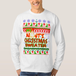 Sailen van Nautical Ugly KerstSweater T-shirt