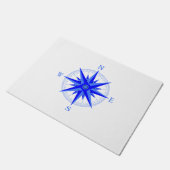 Sailen - Wind Roos Compass Nautical Shirt Deurmat (Schuin)