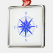 Sailen - Wind Roos Compass Nautical Shirt Metalen Ornament (Links)
