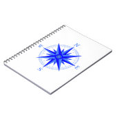 Sailen - Wind Roos Compass Nautical Shirt Notitieboek (Linkerzijde)