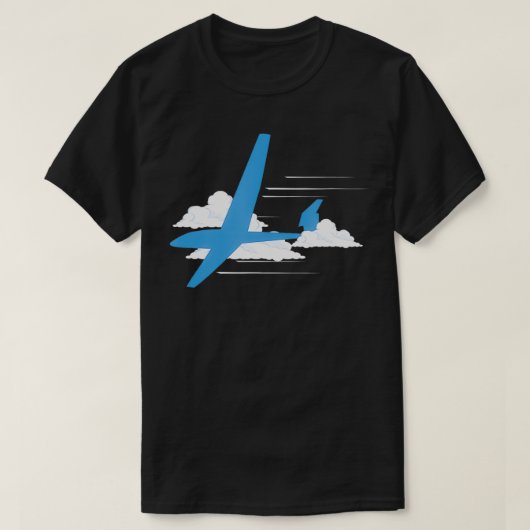 Sailerzweefvliegtuig Zeilvliegtuig Gift Glider T-shirt (Design voorkant)