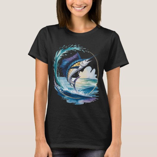 Sailfish Lightning – De zeilboot van de zeeën T-shirt (Voorkant)