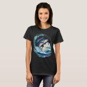Sailfish Lightning – De zeilboot van de zeeën T-shirt (Voorkant volledig)