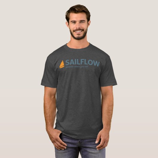SailFlow-Mannen — T-Shirt (Voorkant volledig)