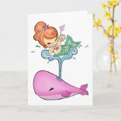 Sailin' With A Whale Card Kaart (Gele Bloem)