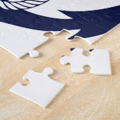 Sailing Anchor Navy Legpuzzel (Zijkant)