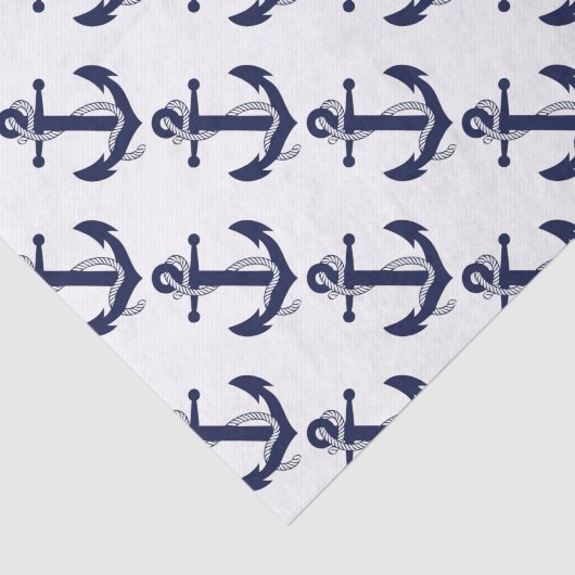 Sailing Anchor Navy Tissuepapier (Detail)