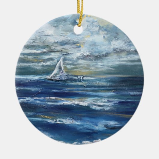 "Sailing" Art Ornament (Voorkant)